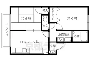 セジュール広沢【205号室】の間取り