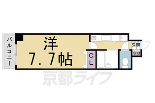 パインフィールド朱雀【205号室】の間取り