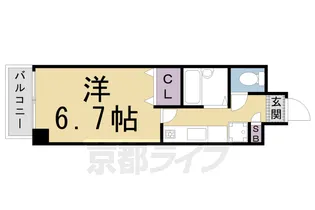 パインフィールド朱雀【606号室】の間取り