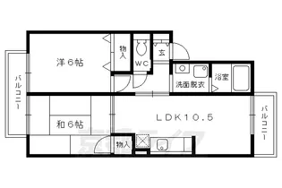 サードニックス舟山【202号室】の間取り