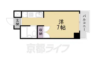 リバティーハウス京都【406号室】の間取り