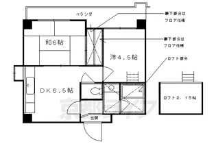 West Square【501号室】の間取り