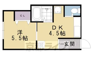 たけうちハイツ【2号室】の間取り