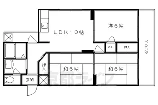 シャトー高野【101号室】の間取り