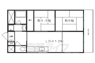 シャトー高野【106号室】の間取り