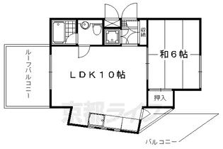 おおきに北山サニーアパートメント【4-C号室】の間取り