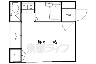 ガルソニエール15【201号室】の間取り