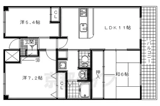 アクスタンスクエア【1階】の間取り