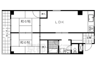 ロイヤルセンタービルコバヤシ【206号室】の間取り