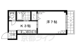 ロジュマン藤井【301号室】の間取り