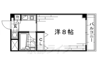 シャーラハイツ【410号室】の間取り