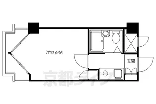 ライオンズマンション京都三条第2【403号室】の間取り