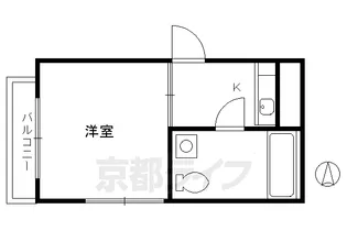 ベルメゾン堀川【2階】の間取り