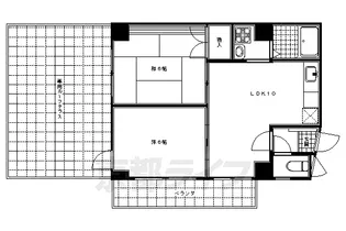 エグゼ東山【306号室】の間取り