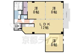 エグゼ東山【302号室】の間取り
