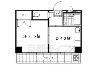 エグゼ東山【408号室】の間取り