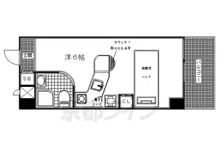 ラ・パルフェ・ド・レジェール【205号室】の間取り