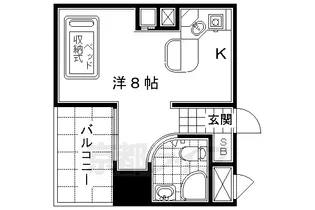 ラ・パルフェ・ド・レジェール【507号室】の間取り