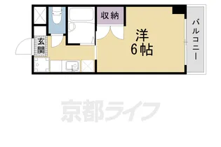 サンウエストくら【406号室】の間取り