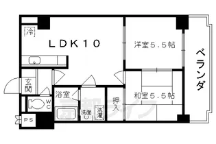 京都府京都市下京区溜池町【マンション】の間取り