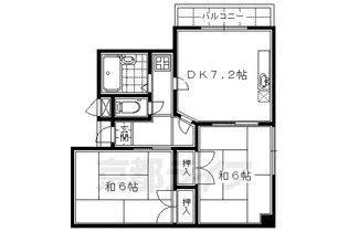 京都府京都市下京区大工町【マンション】の間取り