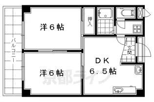 京都府京都市下京区大工町【マンション】の間取り