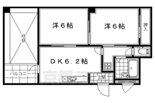 京都府京都市下京区大工町【マンション】の間取り