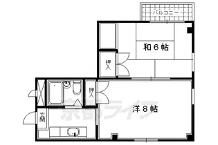 シティーアーク東山【101号室】の間取り