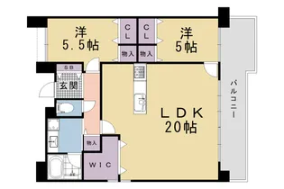 パデシオン新烏丸十条【1階】の間取り