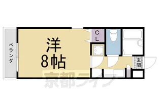 中井マンション新烏丸【5階】の間取り