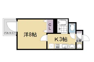 1Kの間取り画像