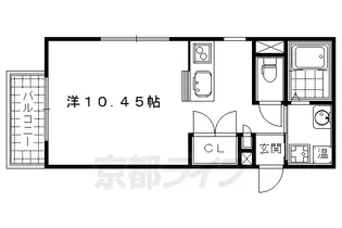 京都府京都市中京区富小路通夷川上ル大炊町【マンション】の間取り