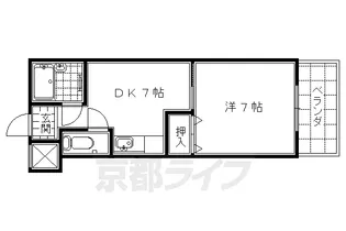 ビレイユ眞英deux【306号室】の間取り