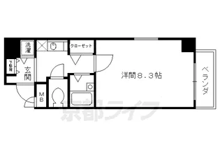 プレサンス京都東山CityLife【3階】の間取り