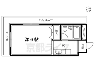 ハイツパモナス【201号室】の間取り
