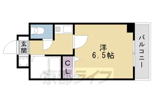 京都府京都市中京区西ノ京職司町【マンション】の間取り