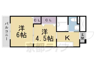 Mirei東福寺【2階】の間取り