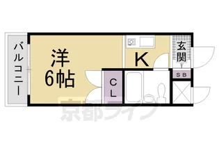 ノアーズアーク東寺【2階】の間取り