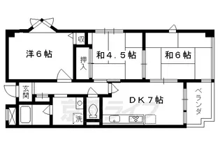 グリーンハウス十条【201号室】の間取り