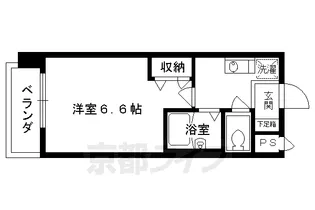 プレサンス京都駅前Ⅱ【2階】の間取り