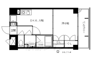 ライオンズマンション東山弐番館【3階】の間取り