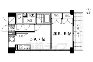 ライオンズマンション東山弐番館【5階】の間取り