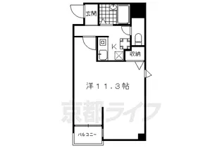ラポール壱番堂【5階】の間取り
