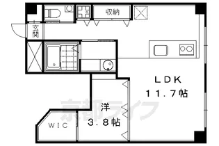 第8パールハイツ安井【1階】の間取り