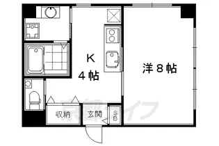 第8パールハイツ安井【102号室】の間取り