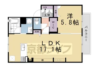 セントヴィラージュ【103号室】の間取り