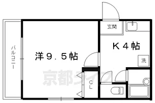 メゾン・ド・ビジュー【401号室】の間取り