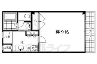 メディナ烏丸【9階】の間取り