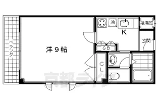 メディナ烏丸【3-E号室】の間取り