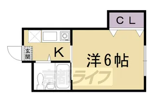 吉水苑【402号室】の間取り